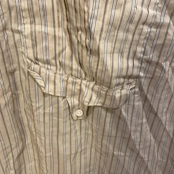 Mauro Grifoni woman’s tan with grey striped tunic - Picture 3 of 10